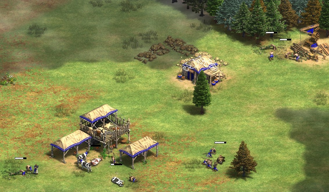 An image of the Dark Age in Age of Empires II